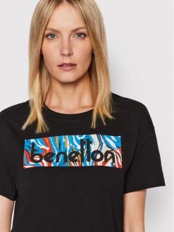 United Colors Of Benetton Γυναίκες T-shirts T-Shirt 3MI5D100R Μαύρο Relaxed Fit Μαύρο -United Colors Of Benetton Κατάστημα unnamed file 1050