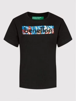 United Colors Of Benetton Γυναίκες T-shirts T-Shirt 3MI5D100R Μαύρο Relaxed Fit Μαύρο -United Colors Of Benetton Κατάστημα unnamed file 1051