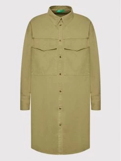 United Colors Of Benetton Γυναίκες Φορέματα σε Στυλ Πουκάμισο & Σεμιζιέ Φόρεμα πουκάμισο 45H6DV00M Πράσινο Regular Fit Πράσινο -United Colors Of Benetton Κατάστημα unnamed file 1091