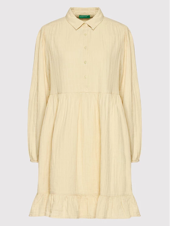 United Colors Of Benetton Γυναίκες Καθημερινά Φορέματα Φόρεμα καθημερινό 4FDTDV00H Μπεζ Regular Fit Μπεζ 5 United Colors Of Benetton Γυναίκες Καθημερινά Φορέματα Φόρεμα καθημερινό 4FDTDV00H Μπεζ Regular Fit Μπεζ - Image 5