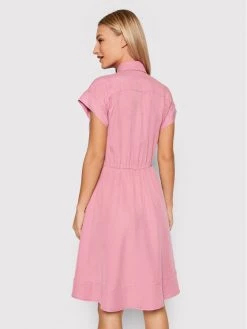 United Colors Of Benetton Γυναίκες Φορέματα σε Στυλ Πουκάμισο & Σεμιζιέ Φόρεμα πουκάμισο 4LCRDV008 Ροζ Regular Fit Ροζ -United Colors Of Benetton Κατάστημα unnamed file 1124