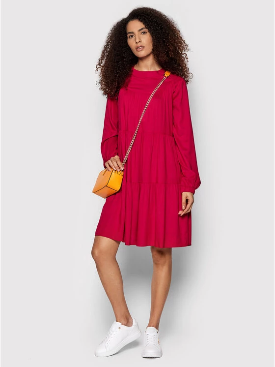 United Colors Of Benetton Γυναίκες Καθημερινά Φορέματα Φόρεμα καθημερινό 4SAFDV00P Κόκκινο Regular Fit Κόκκινο 2 United Colors Of Benetton Γυναίκες Καθημερινά Φορέματα Φόρεμα καθημερινό 4SAFDV00P Κόκκινο Regular Fit Κόκκινο - Image 2