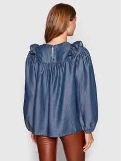 United Colors Of Benetton Γυναίκες Μπλουζάκια Μπλουζάκι 5DA7DQ002 Μπλε Relaxed Fit Μπλε -United Colors Of Benetton Κατάστημα unnamed file 1179