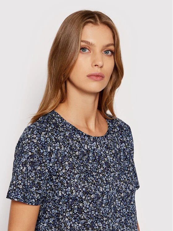 United Colors Of Benetton Γυναίκες Μπλουζάκια Μπλουζάκι 5OA95QBA4 Σκούρο μπλε Regular Fit Σκούρο μπλε 4 United Colors Of Benetton Γυναίκες Μπλουζάκια Μπλουζάκι 5OA95QBA4 Σκούρο μπλε Regular Fit Σκούρο μπλε - Image 4