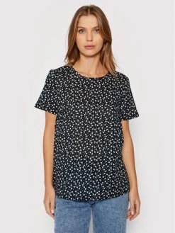 United Colors Of Benetton Γυναίκες Μπλουζάκια Μπλουζάκι 5OA95QBA4 Σκούρο μπλε Regular Fit Σκούρο μπλε