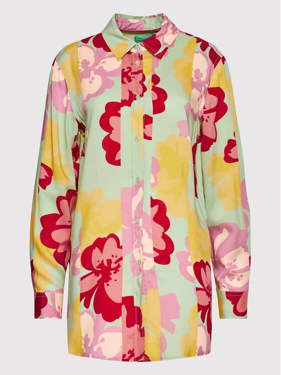 United Colors Of Benetton Γυναίκες Casual Πουκάμισα Πουκάμισο 5QPKDQ001 Έγχρωμο Oversize Έγχρωμο 5 United Colors Of Benetton Γυναίκες Casual Πουκάμισα Πουκάμισο 5QPKDQ001 Έγχρωμο Oversize Έγχρωμο - Image 5