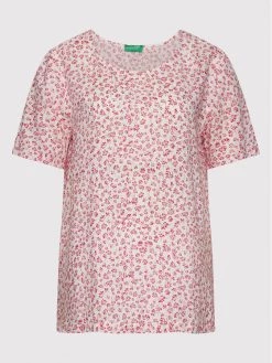 United Colors Of Benetton Γυναίκες Μπλουζάκια Μπλουζάκι 5UEFDQ00I Ροζ Relaxed Fit Ροζ -United Colors Of Benetton Κατάστημα unnamed file 1211