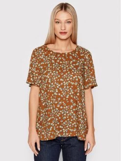 United Colors Of Benetton Γυναίκες Μπλουζάκια Μπλουζάκι 5UEFDQ00I Καφέ Relaxed Fit Καφέ