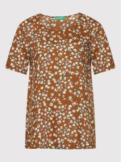 United Colors Of Benetton Γυναίκες Μπλουζάκια Μπλουζάκι 5UEFDQ00I Καφέ Relaxed Fit Καφέ -United Colors Of Benetton Κατάστημα unnamed file 1216