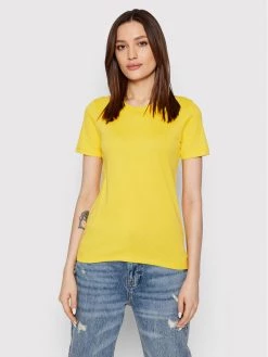 United Colors Of Benetton Γυναίκες T-shirts T-Shirt 3GA2E16A0 Κίτρινο Regular Fit Κίτρινο