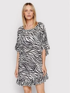 United Colors Of Benetton Γυναίκες Καλοκαιρινά Φορέματα Φόρεμα καλοκαιρινό 4H8M5V327 Λευκό Regular Fit Λευκό