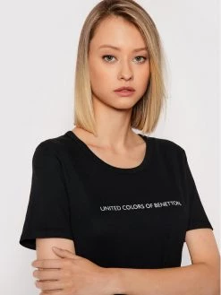 United Colors Of Benetton Γυναίκες T-shirts T-Shirt 3GA2E16A2 Μαύρο Regular Fit Μαύρο -United Colors Of Benetton Κατάστημα unnamed file 1357