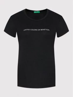 United Colors Of Benetton Γυναίκες T-shirts T-Shirt 3GA2E16A2 Μαύρο Regular Fit Μαύρο -United Colors Of Benetton Κατάστημα unnamed file 1358