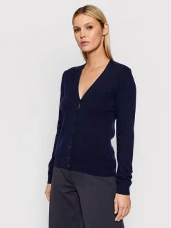 United Colors Of Benetton Γυναίκες Ζακέτες Ζακέτα 1002D6879 Σκούρο μπλε Regular Fit Σκούρο μπλε