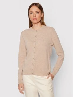 United Colors Of Benetton Γυναίκες Ζακέτες Ζακέτα 1002D5485 Μπεζ Regular Fit Μπεζ