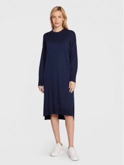 United Colors Of Benetton Γυναίκες Πλεκτά Φορέματα Φόρεμα υφασμάτινο 103CDV00H Μωβ Regular Fit Μωβ