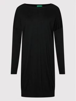 United Colors Of Benetton Γυναίκες Πλεκτά Φορέματα Φόρεμα υφασμάτινο 102MV1O97 Μαύρο Regular Fit Μαύρο -United Colors Of Benetton Κατάστημα unnamed file 1413