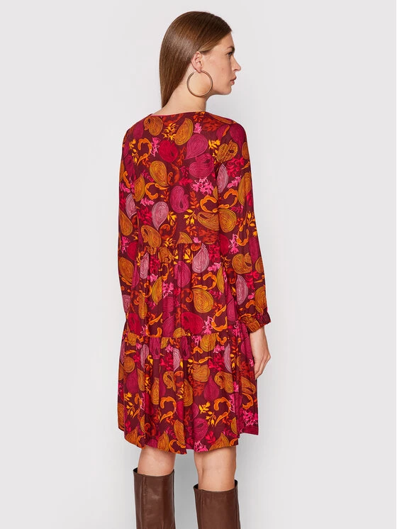 United Colors Of Benetton Γυναίκες Καθημερινά Φορέματα Φόρεμα καθημερινό 46AG5VCT4 Μπορντό Regular Fit Μπορντό 3 United Colors Of Benetton Γυναίκες Καθημερινά Φορέματα Φόρεμα καθημερινό 46AG5VCT4 Μπορντό Regular Fit Μπορντό - Image 3