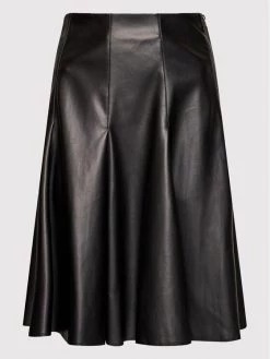 United Colors Of Benetton Γυναίκες Midi Φούστα από απομίμηση δέρματος 4IVR507S4 Μαύρο Regular Fit Μαύρο -United Colors Of Benetton Κατάστημα unnamed file 1443