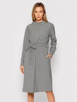 United Colors Of Benetton Γυναίκες Καθημερινά Φορέματα Φόρεμα καθημερινό 4TUJ5VCU3 Γκρι Regular Fit Γκρι