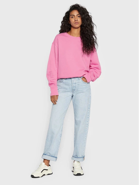 United Colors Of Benetton Γυναίκες Μπλούζες Μπλούζα 3J68D101W Ροζ Oversize Ροζ 2 United Colors Of Benetton Γυναίκες Μπλούζες Μπλούζα 3J68D101W Ροζ Oversize Ροζ - Image 2