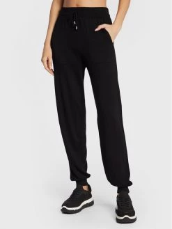 United Colors Of Benetton Γυναίκες Παντελόνια Φόρμας Παντελόνι φόρμας 113CDF004 Μαύρο Relaxed Fit Μαύρο
