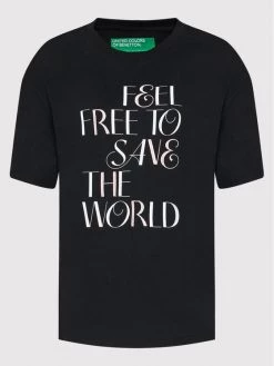 United Colors Of Benetton Γυναίκες T-shirts T-Shirt 33AJE1BC2 Μαύρο Regular Fit Μαύρο -United Colors Of Benetton Κατάστημα unnamed file 1618