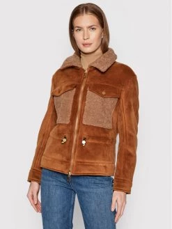 United Colors Of Benetton Γυναίκες Μεταβατικά Μπουφάν Μπουφάν μεταβατικό 28LQ536V5 Καφέ Regular Fit Καφέ