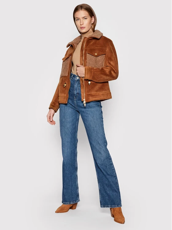 United Colors Of Benetton Γυναίκες Μεταβατικά Μπουφάν Μπουφάν μεταβατικό 28LQ536V5 Καφέ Regular Fit Καφέ 2 United Colors Of Benetton Γυναίκες Μεταβατικά Μπουφάν Μπουφάν μεταβατικό 28LQ536V5 Καφέ Regular Fit Καφέ - Image 2