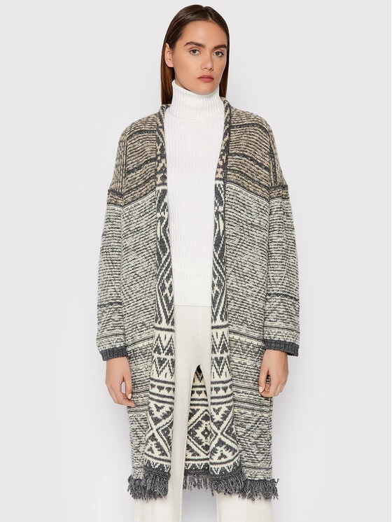 United Colors Of Benetton Γυναίκες Ζακέτες Ζακέτα 114GE9081 Γκρι Relaxed Fit Γκρι 1 United Colors Of Benetton Γυναίκες Ζακέτες Ζακέτα 114GE9081 Γκρι Relaxed Fit Γκρι