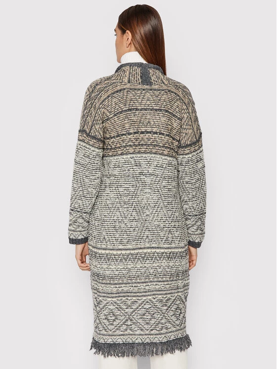 United Colors Of Benetton Γυναίκες Ζακέτες Ζακέτα 114GE9081 Γκρι Relaxed Fit Γκρι 3 United Colors Of Benetton Γυναίκες Ζακέτες Ζακέτα 114GE9081 Γκρι Relaxed Fit Γκρι - Image 3