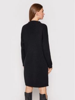 United Colors Of Benetton Γυναίκες Πλεκτά Φορέματα Φόρεμα υφασμάτινο 107VDV001 Μαύρο Regular Fit Μαύρο -United Colors Of Benetton Κατάστημα unnamed file 1641