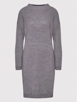 United Colors Of Benetton Γυναίκες Πλεκτά Φορέματα Φόρεμα υφασμάτινο 107VDV001 Γκρι Regular Fit Γκρι -United Colors Of Benetton Κατάστημα unnamed file 1648