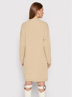 United Colors Of Benetton Γυναίκες Πλεκτά Φορέματα Φόρεμα υφασμάτινο 107VDV001 Μπεζ Regular Fit Μπεζ -United Colors Of Benetton Κατάστημα unnamed file 1651