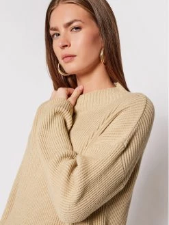 United Colors Of Benetton Γυναίκες Πλεκτά Φορέματα Φόρεμα υφασμάτινο 107VDV001 Μπεζ Regular Fit Μπεζ -United Colors Of Benetton Κατάστημα unnamed file 1652