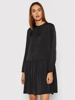 United Colors Of Benetton Γυναίκες Καθημερινά Φορέματα Φόρεμα καθημερινό 4RREDV00W Μαύρο Regular Fit Μαύρο