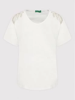 United Colors Of Benetton Γυναίκες T-shirts T-Shirt 3O98D100Z Λευκό Regular Fit Λευκό -United Colors Of Benetton Κατάστημα unnamed file 1692