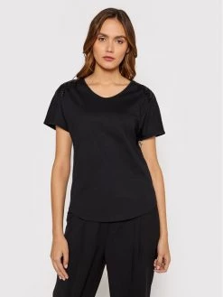 United Colors Of Benetton Γυναίκες T-shirts T-Shirt 3O98D100Z Μαύρο Regular Fit Μαύρο