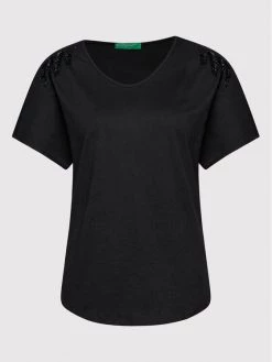 United Colors Of Benetton Γυναίκες T-shirts T-Shirt 3O98D100Z Μαύρο Regular Fit Μαύρο -United Colors Of Benetton Κατάστημα unnamed file 1697