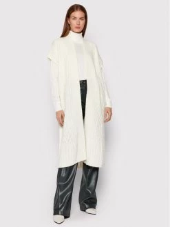 United Colors Of Benetton Γυναίκες Ζακέτες Ζακέτα 108YD600D Λευκό Regular Fit Λευκό