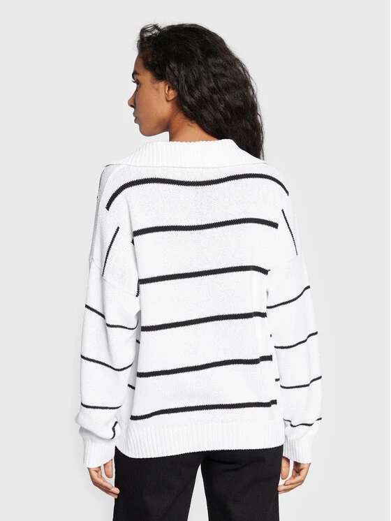 United Colors Of Benetton Γυναίκες Πουλόβερ 1040E3006 Λευκό Relaxed Fit Λευκό 3 United Colors Of Benetton Γυναίκες Πουλόβερ 1040E3006 Λευκό Relaxed Fit Λευκό - Image 3