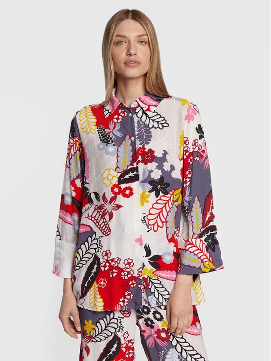 United Colors Of Benetton Γυναίκες Casual Πουκάμισα Πουκάμισο 5OAKDQ01O Έγχρωμο Relaxed Fit Έγχρωμο 1 United Colors Of Benetton Γυναίκες Casual Πουκάμισα Πουκάμισο 5OAKDQ01O Έγχρωμο Relaxed Fit Έγχρωμο