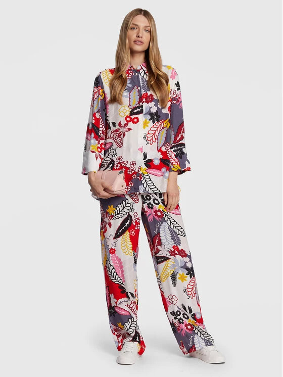 United Colors Of Benetton Γυναίκες Casual Πουκάμισα Πουκάμισο 5OAKDQ01O Έγχρωμο Relaxed Fit Έγχρωμο 2 United Colors Of Benetton Γυναίκες Casual Πουκάμισα Πουκάμισο 5OAKDQ01O Έγχρωμο Relaxed Fit Έγχρωμο - Image 2