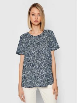 United Colors Of Benetton Γυναίκες Μπλουζάκια Μπλουζάκι 5OA95QBA4 Σκούρο μπλε Regular Fit Σκούρο μπλε