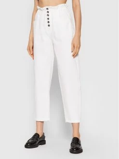 United Colors Of Benetton Κατάστημα 39 United Colors Of Benetton Γυναίκες Boyfriends Τζιν 4DUK57535 Λευκό Relaxed Fit Λευκό