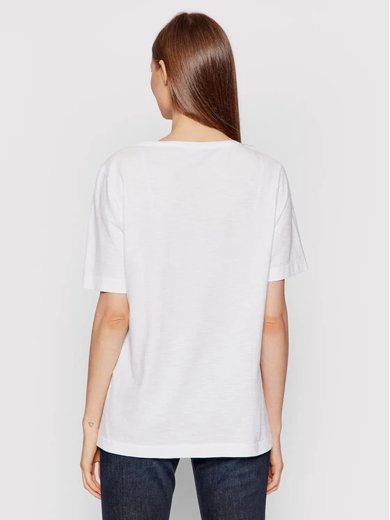 United Colors Of Benetton Γυναίκες T-shirts T-Shirt 3BVXE18A0 Λευκό Relaxed Fit Λευκό 3 United Colors Of Benetton Γυναίκες T-shirts T-Shirt 3BVXE18A0 Λευκό Relaxed Fit Λευκό - Image 3