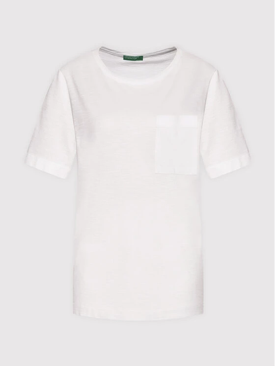 United Colors Of Benetton Γυναίκες T-shirts T-Shirt 3BVXE18A0 Λευκό Relaxed Fit Λευκό 5 United Colors Of Benetton Γυναίκες T-shirts T-Shirt 3BVXE18A0 Λευκό Relaxed Fit Λευκό - Image 5