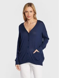 United Colors Of Benetton Γυναίκες Ζακέτες Ζακέτα 108AD600Y Σκούρο μπλε Relaxed Fit Σκούρο μπλε