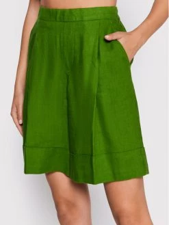 United Colors Of Benetton Γυναίκες Υφασμάτινα Σορτς Σορτς υφασμάτινο 4AGHD900D Πράσινο Relaxed Fit Πράσινο