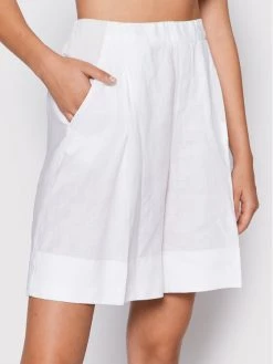 United Colors Of Benetton Γυναίκες Υφασμάτινα Σορτς Σορτς υφασμάτινο 4AGHD900D Λευκό Relaxed Fit Λευκό